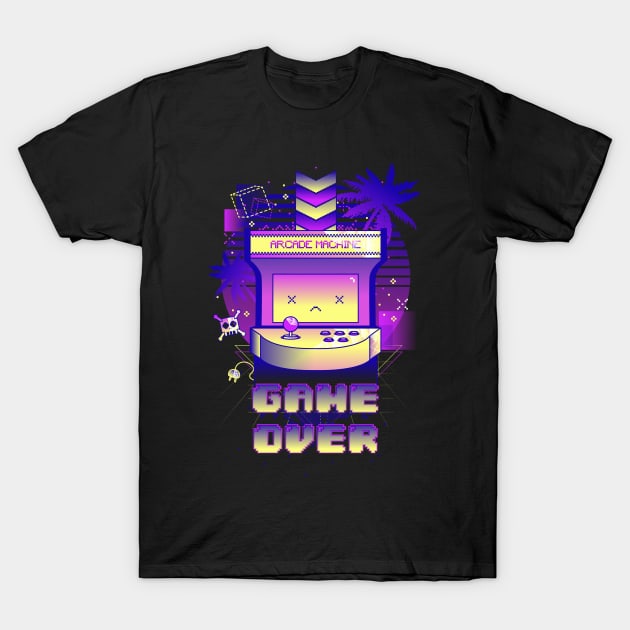 Arcade Game Over T-Shirt by Donnie